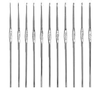COBEE 12Pcs Crochet Hooks Set Steel, Knitting Needles Kit for Beginners