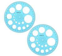 cobee 2 Packs Circle Template for Drawing, Plastic Circle Stencil Drawing Templates for Painting, Large and Small Size Drawing Round Tools for School Office Supplies