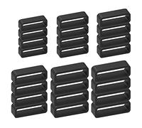 Cobee 24 Pcs Silicone Watch Band Loops Watch Strap Keeper Replacement Rubber Watchband Holder Loop Fastener Rings Compatible with Universal Watch(16mm,18mm,20mm,22mm,24mm,26mm, Style-A)
