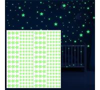 cobee 423 Pcs Glow in The Dark Stars Wall Stickers, Realistic Ceiling Stars for Ceiling, Large 3D Glowing Stars Wall Decor for Fantastic Wall Star Stickers Bedroom(S)