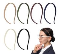 cobee 6 Pack Headbands for Eyewear, No Pressure Headbands Non Slip Hairbands with Teeth Sunglasses Headband Comfortable Plastic Headband for Women Glasses Wearers(6 Colors)