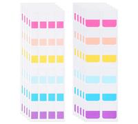 cobee 720 Pcs Sticky Index Tabs, Page Markers Labels Writable Book Annotation Tabs Repositionable Sticky Notes Tab for Notebooks File Binder Journaling Supplies(6 Colors, 2 Size)
