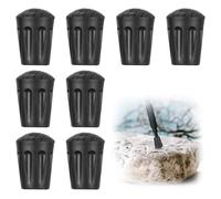 cobee 8 Pcs Trekking Pole Tips Replacement Protectors, Walking Stick Tips Rubber Cane Tips, Ski Tip Protector Accessories Fits Most Standard Hiking, Trekking, Walking Poles