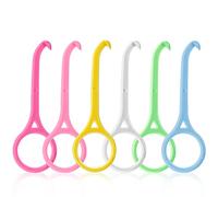 cobee Aligner Removal Tool, 6 Pcs Invisible Tooth Removal Aligner Chewies and Removal Tool Kits Aligner Tooth Hook Oral Corrector Retainer Remover for Invisible Braces Tooth Oral Care (6 Colors)