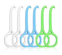 cobee Aligner Removal Tool, 6 Pcs Invisible Tooth Removal Aligner Chewies Removal Tool Kits Aligner Tooth Hook Oral Corrector Retainer Remover for Invisible Braces Tooth Oral Care(Non-Slip, 3 Colors)