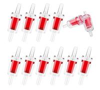 Cobee Aquarium Check Valves, 10 Pieces One Way Air Pumps Non-Return Valves Aquarium Pump Protectors Plastic Check Valves for 3/16 inch Standard ID Airline Tubing Fish Tank Accessories