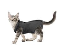 Cobee Cat Professional Recovery Suit for Abdominal Wounds or Skin Diseases, Kitten Surgery Recovery Suit E-Collar Alternative for Cats After Surgery Wear Pajama Suit (M Size, Gray)