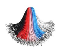 cobee Cell Phone Split Ring Strap, Detachable Lanyard Phone Ring Strap, Wrist Lanyard DIY Lariat Rope, Colorful Cellphone Charm Cords for Hanging Charms Pendants USB Keychain(100 Pcs, Random Colors)