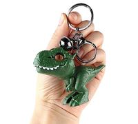 Cobee Cute Dinosaur Keychain, Kawaii Cartoon Dinosaur Gift Key Chain Movable Pendant Keyring for Women Men Backpacks Car Keychains(Green)