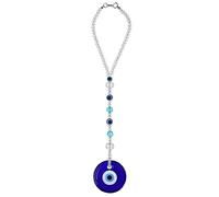 Cobee Evil Eye Car Hanging Ornament- Evil Blue Eye Charms for Car Rear View Mirror, Evil Eye Beaded Decor Car Charms Pendant, Car Amulet Ornament for Protection & Blessing (Classic Evil Eye)