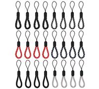 COBEE Finger Lanyard Small Wrist Strap, 4.72inch Adjust Finger Wrist Neck Lanyards Nylon Finger Strap Portable Finger Lanyard Hand Strap Mobile Phone Camera Keys USB Flash Drives(6 Colors, 24 Pcs)