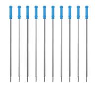 Cobee Metal Ballpoint Pen Refills, 10 Pieces Medium Point Blue Ink Refills for Office & School Supplies
