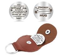 cobee Pocket Hug Token, Double Sided Inspirational Pocket Hug Token Gift Encouragement Long Distance Relationship Keepsake Social Distance Gift for Family and Friends(Style A)