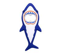 Cobee Shark Bottle Openers, Creative Shark Fridge Magnet Cartoon Ocean Animal Beer Bottle Opener Portable Shark Corkscrew Refrigerator Magnet Cute Kitchen Tool for Bar Travel, 5.1" x 2.2"(Blue)