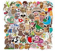 cobee Sloth Stickers, 100PCS Sloth Decals Cute Cartoon Animal Sticker Waterproof Vinyl Decals Sloth Lovers Gifts DIY Decorations for Water Bottles Scrapbook Luggage Album Scrapbook