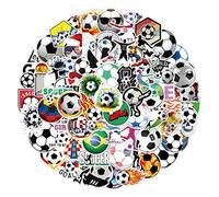 cobee Soccer Stickers, 100 Pieces Sport Football Decals Waterproof Water Bottles Stickers Soccer Vinyl Stickers Soccer Gifts for Teen Aesthetic Trendy Sticker for Scrapbooking Laptop Computer Phone