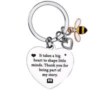 Cobee Teacher Gifts Keychain, Bee Thank You Gift Keyring