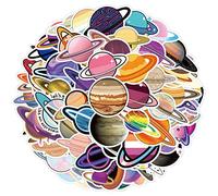 Cobee Universe Planets Stickers, 50 Pcs Cartoon Space Vinyl Sticker for Kids Teens Vintage Astronomy Solar System Water Bottles Laptop Guitar Skateboard, 543139_1-LYJ-1