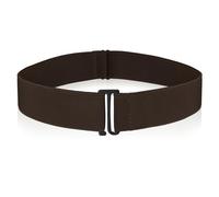 Cobee Women Invisible Belts, Women Stretch Belt Adjustable Elastic Belt with Flat Buckle No Show Waist Belts for Jeans Pants Dresses (Coffee)
