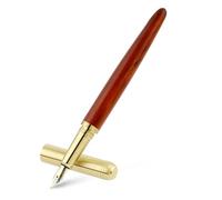 Cobee Wooden Fountain Pens, Handcrafted Wood Fountain Pen Vintage Luxury Pen 0.7mm Fine Point Pen Business Pen Smooth Writing for Journaling Calligraphy Gift Supplies(A)