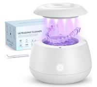 COBEEK Ultrasonic Retainer Cleaner Machine, 52kHz Ultrasonic Cleaner for Denture with U-V Light, 4 Modes, Dental Ultrasonic Tooth Cleaner Machine Pod for Aligners, Night Guard, Toothbrush, Jewelrys