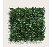 Cobenga 6 Pcs Artificial Grass Wall Panel Backdrop, 25.4 x 25.4CM（10"x 10"） Grass Wall Panels, Boxwood Faux Green Panels for Outdoor Indoor Green Wall Decor,Party Wedding Garden Fence Decorations