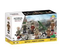 COBI-2063 WWII Battle of Monte Cassino Building Brick Figures + Accessories 73pc