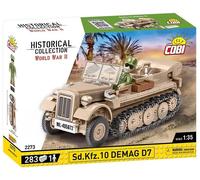 COBI-2273 WWII SD.KFZ.10 Demag D7 Model Half-Track Building Bricks 280Pcs