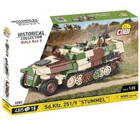 COBI-2283 WWII SD.KFZ.251/9 Half-Track St Model Building Bricks 485Pcs