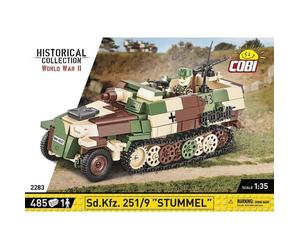 COBI-2283 WWII SD.KFZ.251/9 Half-Track St Model Building Bricks 485Pcs