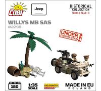 COBI 2298 Willys MB SAS Jeep HC WWII 1:35 Brick Model 180pcs