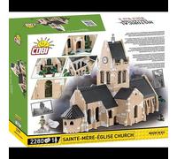 Cobi-2299 HC WWII Church Sainte-Mere-Eglis Building 2280pcs