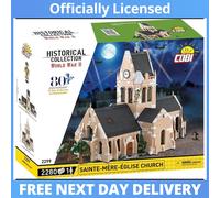Cobi-2299 HC WWII Church Sainte-Mere-Eglis Building 2280pcs