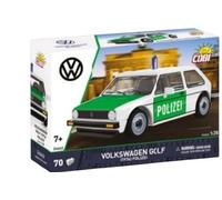 Cobi 24642 1:35 Volkswagen Golf (1974) Police Car Kit - New