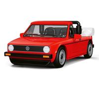 COBI-24660 Volkswagen Red Golf MKI Cabriolet Car Building Brick Model 89pcs