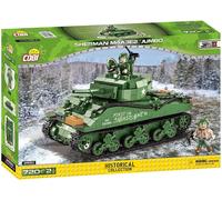 COBI-2550 WWII Sherman M4A3E2 Tank Model Building Bricks 716Pcs