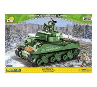 COBI-2550 WWII Sherman M4A3E2 Tank Model Building Bricks 716Pcs