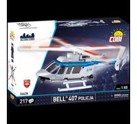 Cobi-26628 Bell 407 - Police Scale 1:48 Helicopter 217pcs