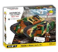 COBI-2993 Great War Mark I Model Tank Building Bricks 884Pcs