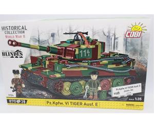 Cobi 3124 Pz.Kpfw. VI Tiger Ausf. E Panzer Bausatz 870 Teile 1:35 Klemmsteine