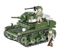 COBI-3129 WWII American M3 Stuart Light Tank Building Brick Model 511pcs