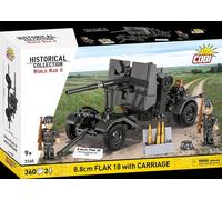COBI Historical Collection WWII 8.8 cm Flak 18 with Carriage, 360 Pieces
