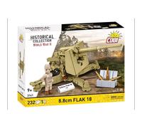 Cobi 3141 1:35 Historical Collection WWII 8.8 cm FLAK 18 Construction Kit 232 Ps