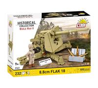 Cobi Building Brick Model 8.8 cm Flak 18 – WWII Cannon – Desert Version – 232 pcs