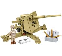COBI-3141 WWII 8.8 cm Flak 18 Cannon Desert Version Building Brick Model 232pcs