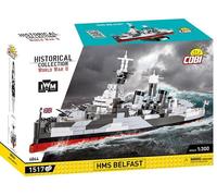 COBI-4844 WWII HMS Belfast IWM Model Building Bricks 1515Pcs