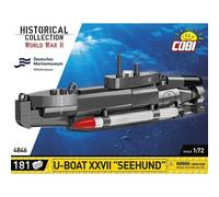 COBI-4846 WWII U-Boat XXVII Seehund KL. Model Submarine Bricks WWII 181Pcs