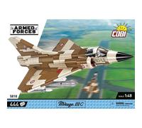 COBI-5818 Armed Forces Mirage IIIC Model Plane Building Bricks 444Pcs