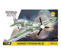 COBI-5864 WWII Hawker Typhoon Model Plane Building Bricks 186Pcs