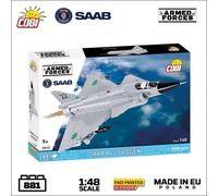 COBI 5915 Armed Forces Saab JA37 Viggen 1:48 Brick Model 811pcs